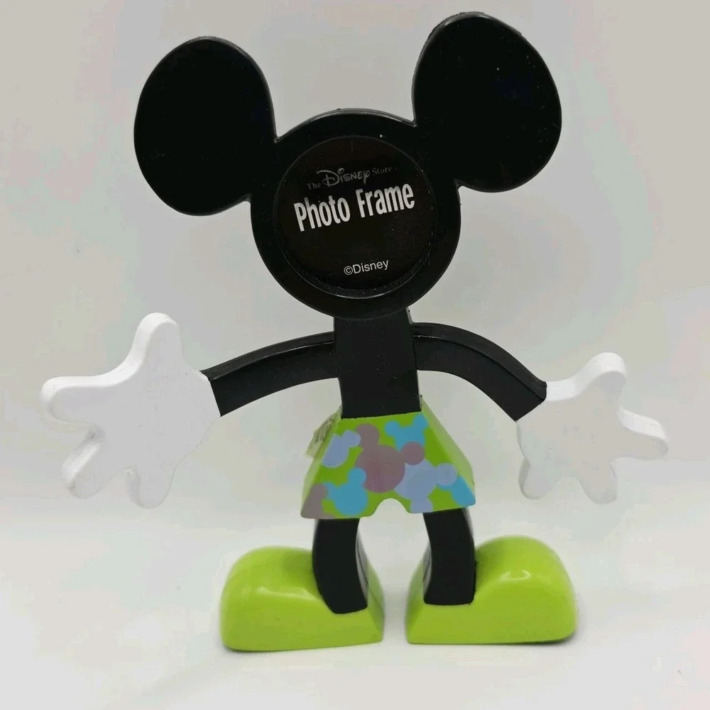 Disney World Mickey & Minnie Pop Art Head Frames Movable Arms Couples Photo